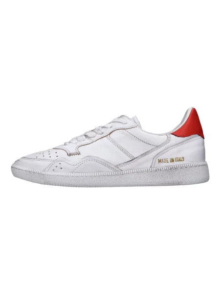 Sneakersy Hidnander skórzane białe