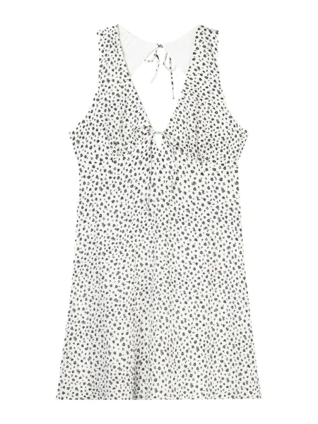 Bershka Obleka črna bela