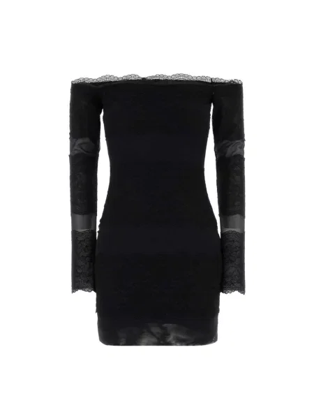 Sukienka Blumarine z siateczką z siateczki czarna