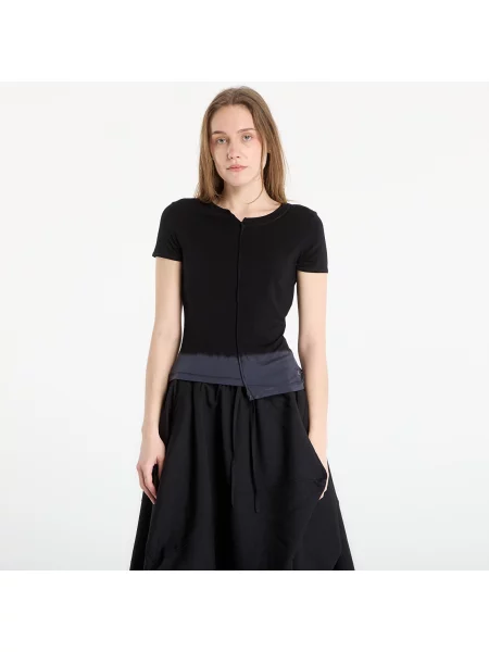 Tricou Dip Dye Fitted T-Shirt Black L negru