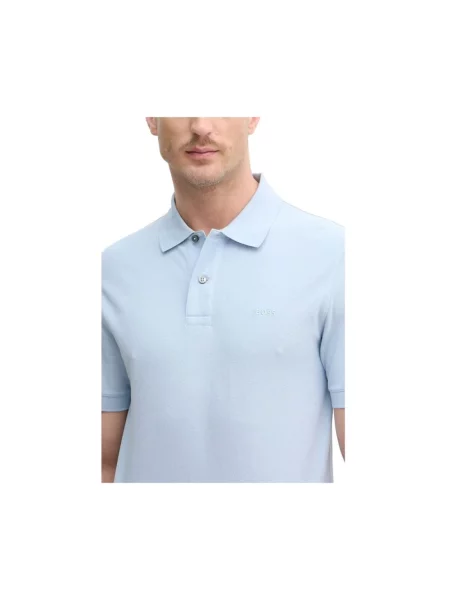 Koszulka polo Boss niebieska