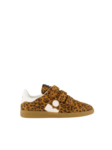Sneakersy Isabel Marant skórzane brązowe