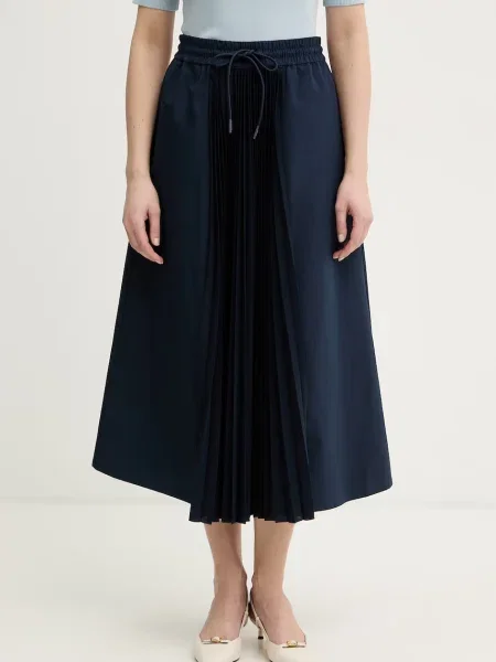 Weekend Max Mara Fustă plisată Folk Bleumarin