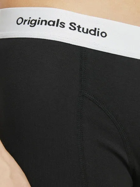 JACK & JONES Boxerky tmavomodrá čierna
