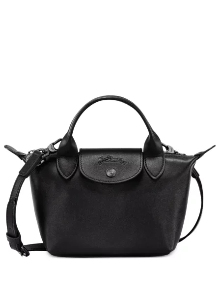 Geantă shopper Longchamp din piele negru