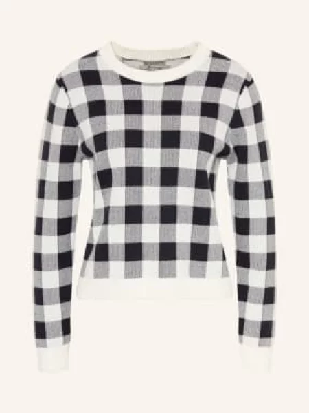 Barbour Sweter blau biały