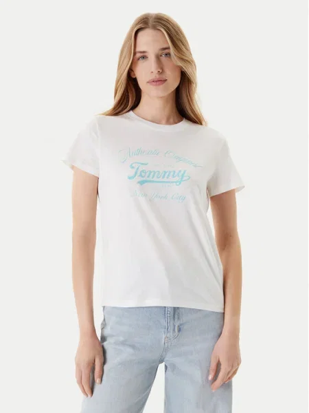 Tommy Jeans Póló Essential fehér