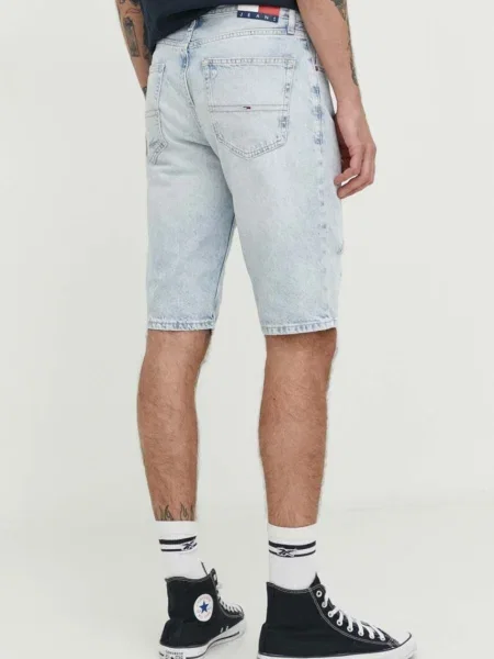 Tommy Jeans Pantaloni scurți de blugi Ryan celest albastru
