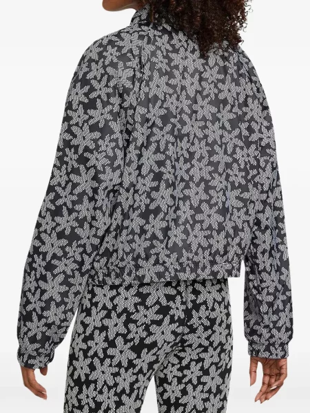 Koszulka Nike polarowa do biegania z nadrukiem szara