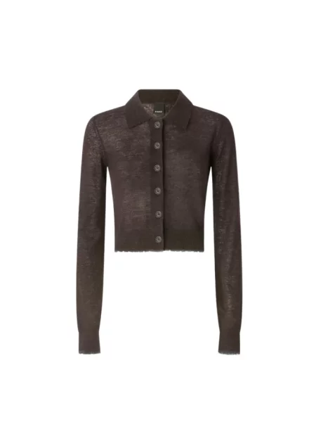 Sweter Pinko brązowy