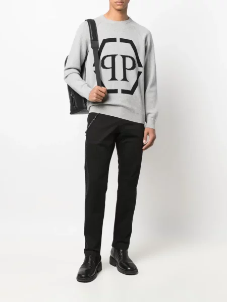 Chinos kelnes Philipp Plein juoda