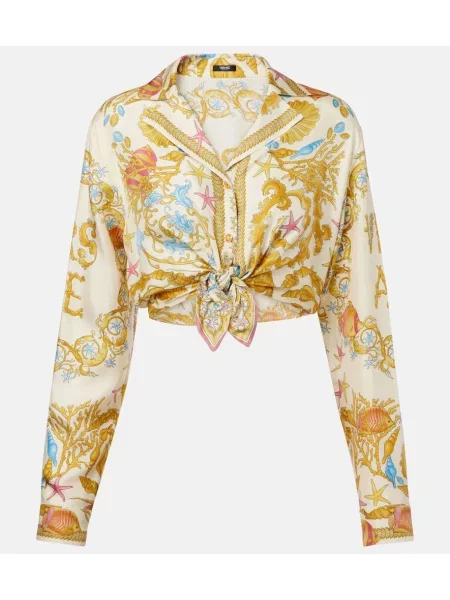 Cropp top Versace galben