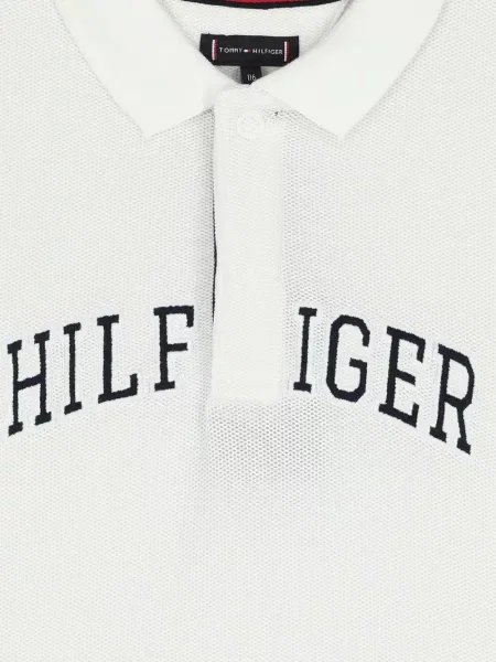 Koszulka polo dziecięca Tommy Hilfiger biała