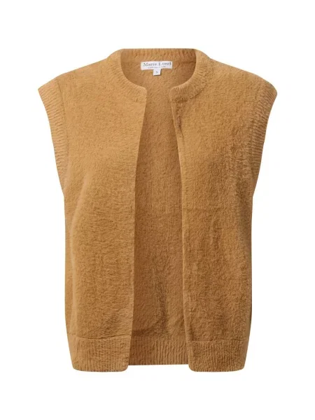 Marie Lund kamizelka ze sztucznego futra Kobiety Sztuczne włókno jednolity M brązowy