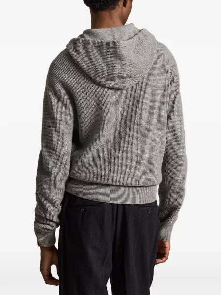 Hálós kockás pólóing Polo Ralph Lauren nyomtatás fekete