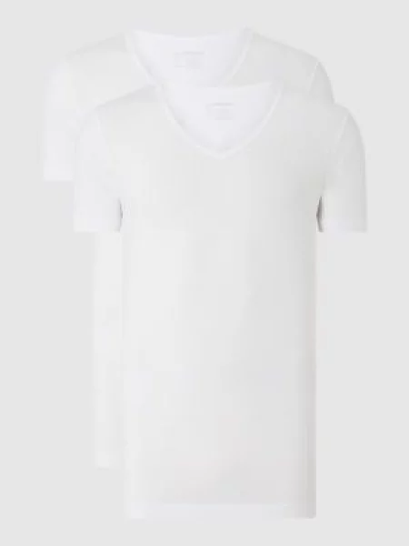 T-shirt ze streczem w zestawie 2 szt. Schiesser biała