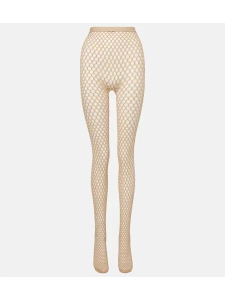 Вълнени чорапогащи Wardrobe.nyc бежово