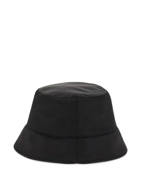 Pălărie Ferragamo cu broderie negru