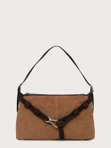 Steve Madden torebka shopper zamszowa Bklarity brązowa