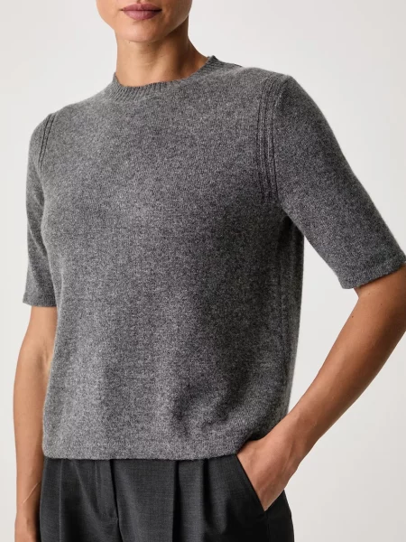 Кашемировый свитер Weekend Max Mara с коротким рукавом