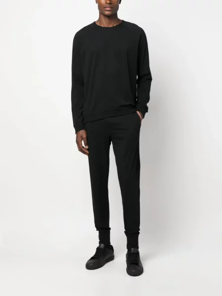 Dryžuotos bėgimas kelnės Paul Smith juoda