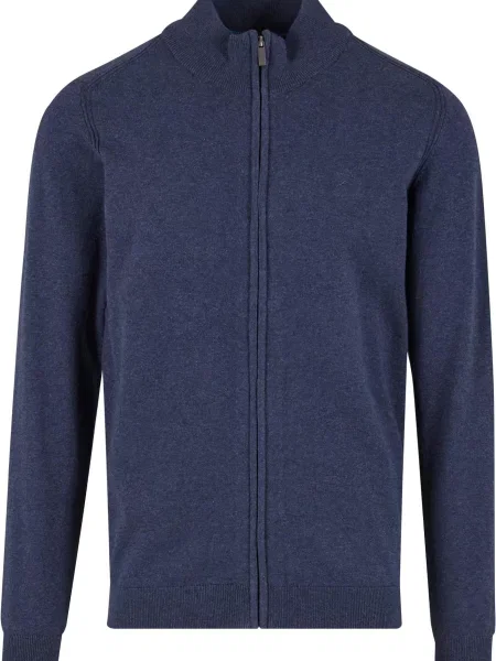 INDICODE JEANS Geacă tricotată închis albastru