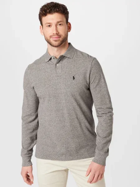 Polo Ralph Lauren Polokošeľa Custom sivá