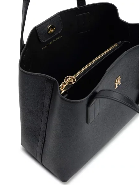 Rucsac Tommy Hilfiger din piele negru