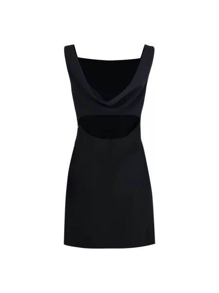 Satynowa sukienka Givenchy czarna