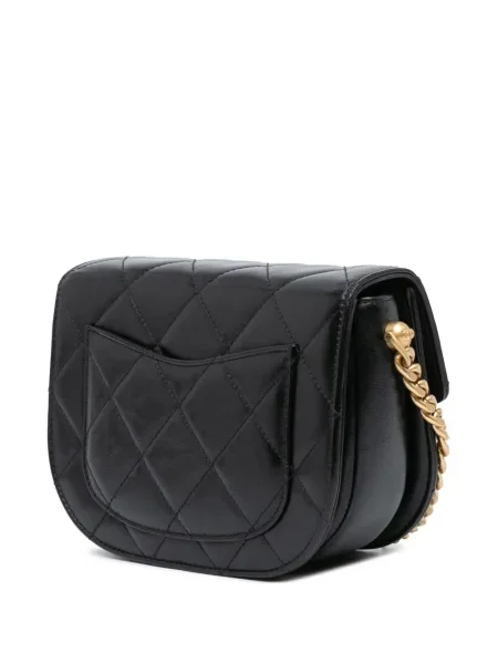 Prošívaná crossbody kabelka Chanel Pre-owned černá