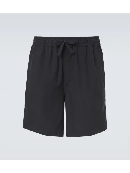 Pantaloni scurți Saman Amel de mătase negru