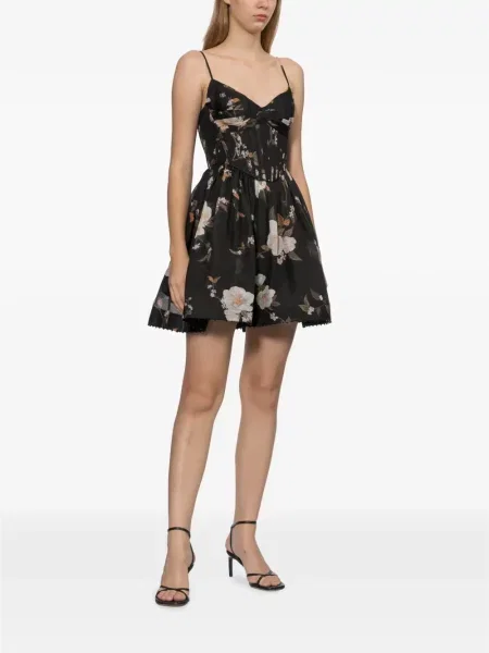 Rochie Zimmermann cu model floral cu imagine negru