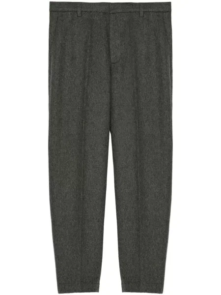 Pantaloni chino Yves Salomon de lână gri