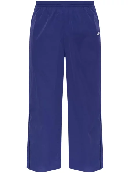 Pantaloni Adidas din piele albastru