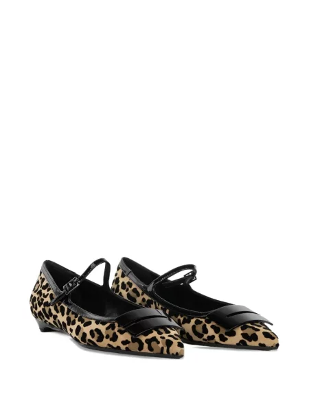 Balerini Chantal cu imagine cu model leopard maro