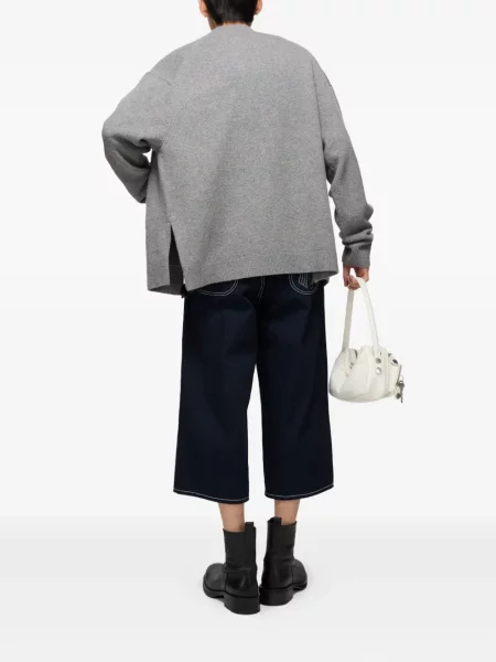 Cardigan Acne Studios cu broderie gri
