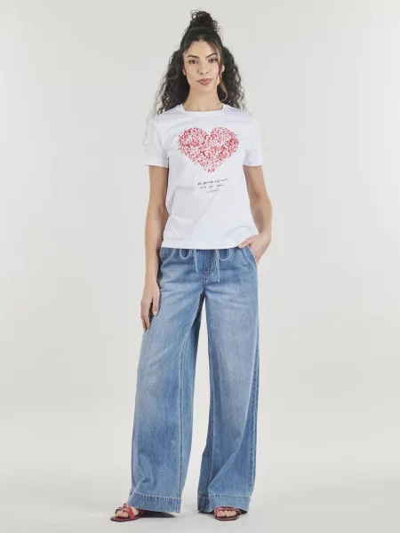 Široke traperice Vero Moda plava
