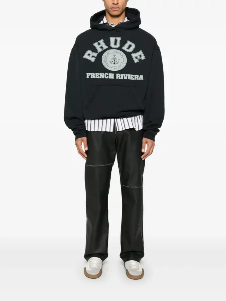 Hoodie Rhude μαύρο