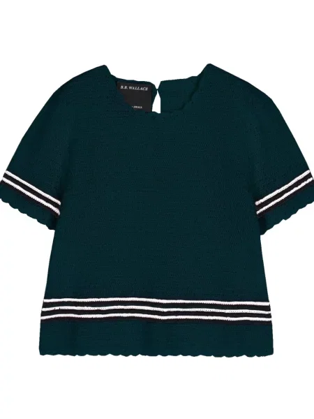 Top B.b. Walace de lână verde