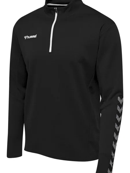 Hummel bluza sportowa na trening hml Authentic Half Zip Sweatshirt biała