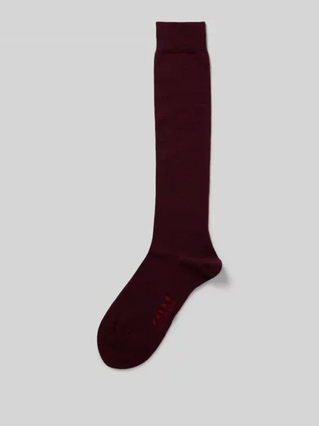 Skarpety z wyhaftowanym logo Falke czerwone
