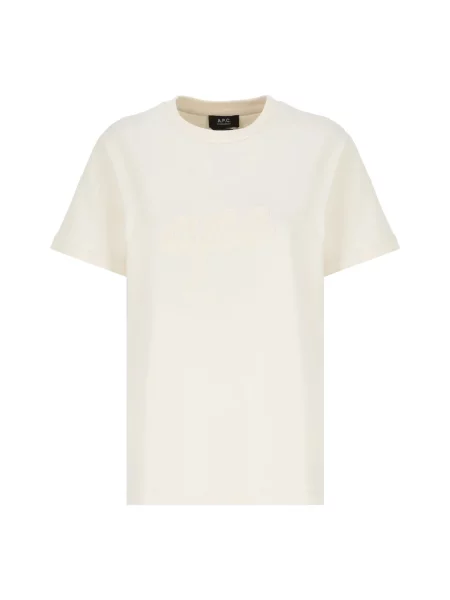A.P.C. t-shirt t-shirt lenny GOTS beżowy szara