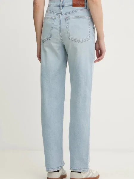 Džíny Calvin Klein Jeans high waist modré