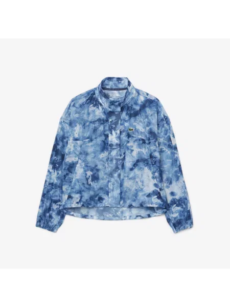 Lacoste Lekka Kurtka Tenisowa Z Nadrukiem Krokodyla niebieska