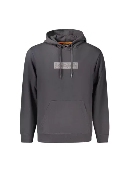 Bluza z kapturem Napapijri z logo szara