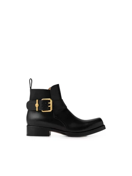 Botki Versace skórzane czarne