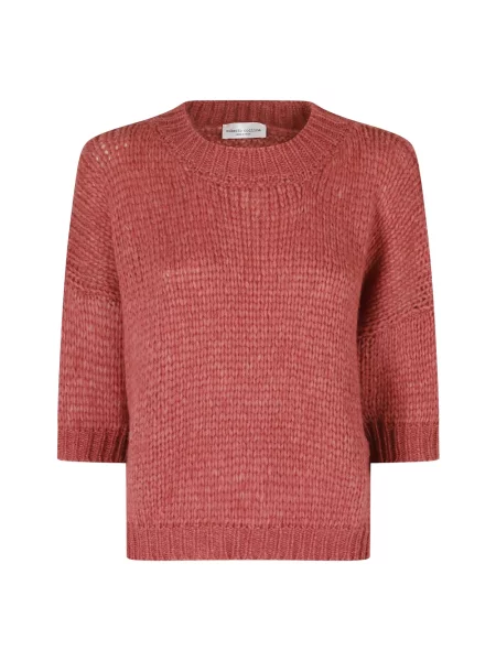 Dzianinowy sweter Roberto Collina różowy