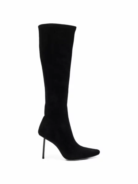Botine Femme La din piele de căprioară negru