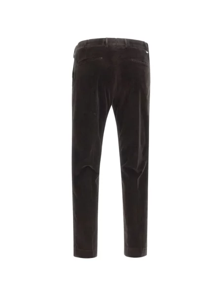 Pantaloni Pt Torino de catifea cord maro