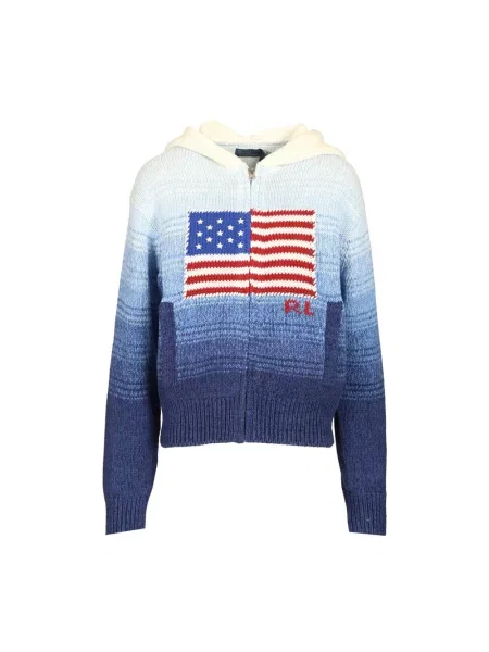 Bluza z kapturem Polo Ralph Lauren niebieska